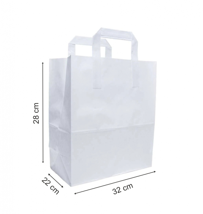 pungi hartie, hartie alba, pungi de hartie cu maner, sacose hartie, punga de hartie